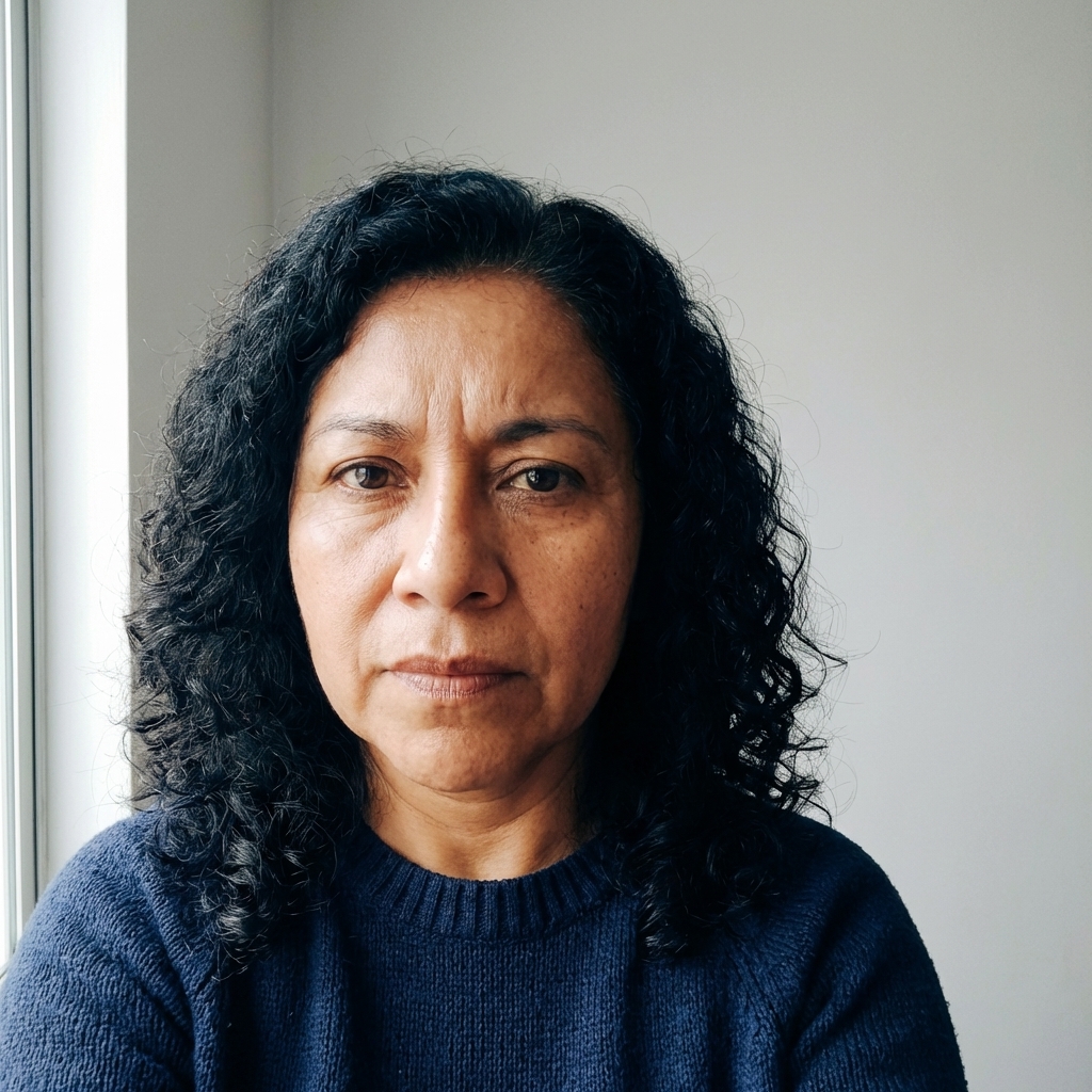 Clara antes de iniciar su transformación